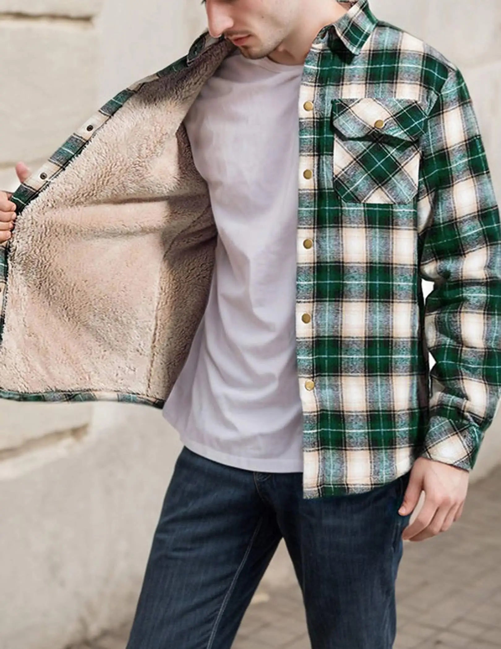 Check Button Jacket